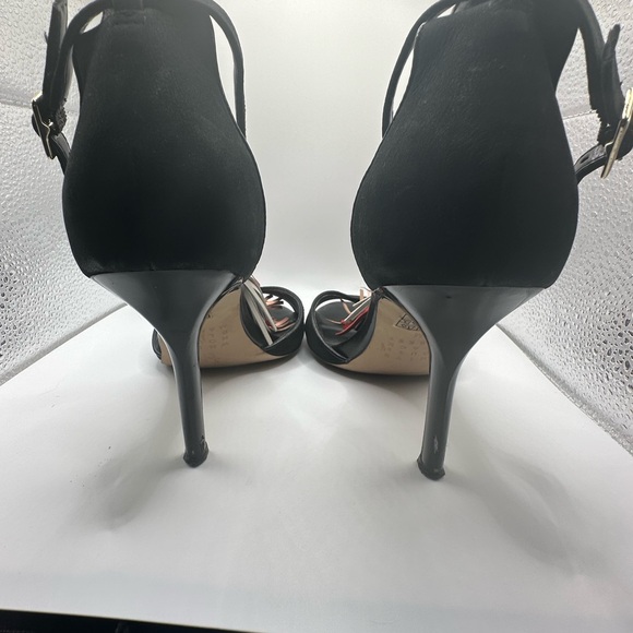 WHBM Black Suede Tassel Heels - Picture 4 of 11